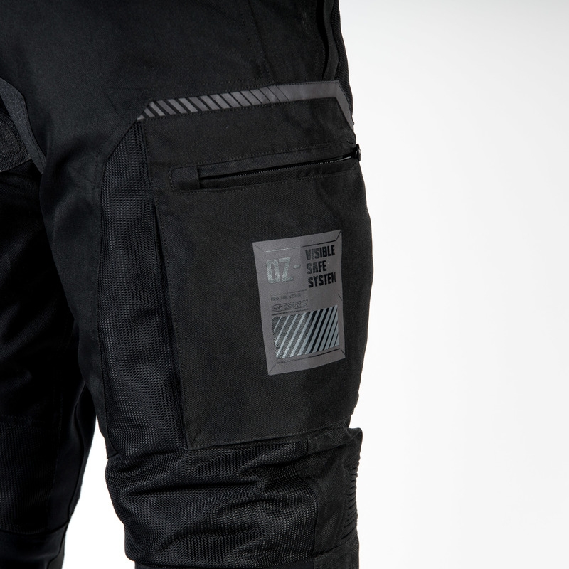 Motorističke hlače Ozone Flow crne skraćene rasprodaja