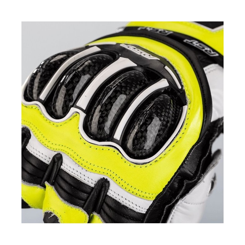 Motorističke rukavice RST Tractech Evo 4 CE crno-bijele-fluo žute rasprodaja