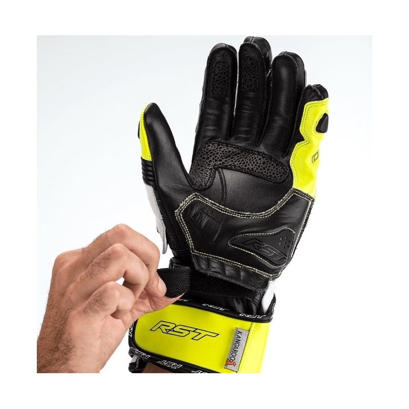Motorističke rukavice RST Tractech Evo 4 CE crno-bijele-fluo žute rasprodaja