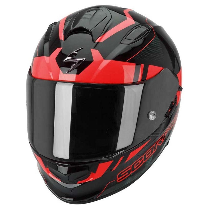 Scorpion EXO-510 Stage Motociklistička kaciga za cijelo lice crno-crvena rasprodaja