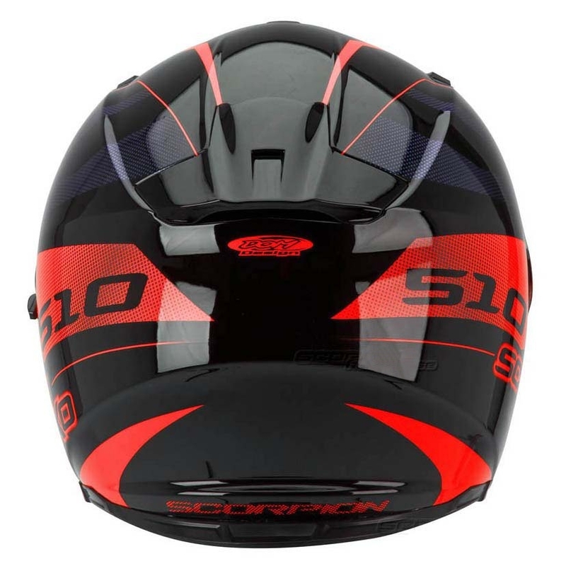Scorpion EXO-510 Stage Motociklistička kaciga za cijelo lice crno-crvena rasprodaja