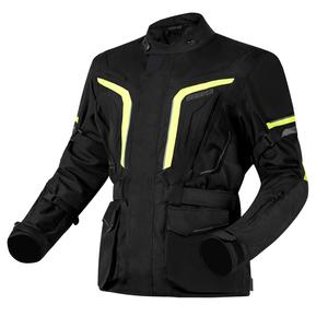 Motociklistička jakna Ozone Sahara crno-fluo žuta