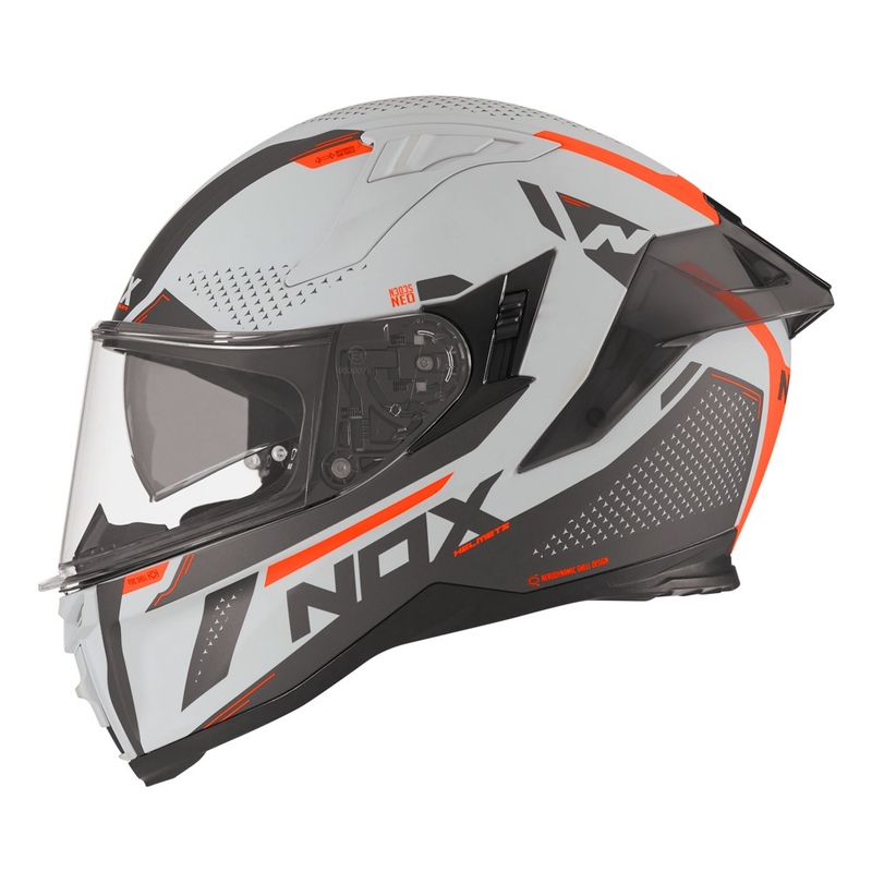 Integralna motociklistička kaciga NOX N303-S Neo sivo-fluo narančasta rasprodaja