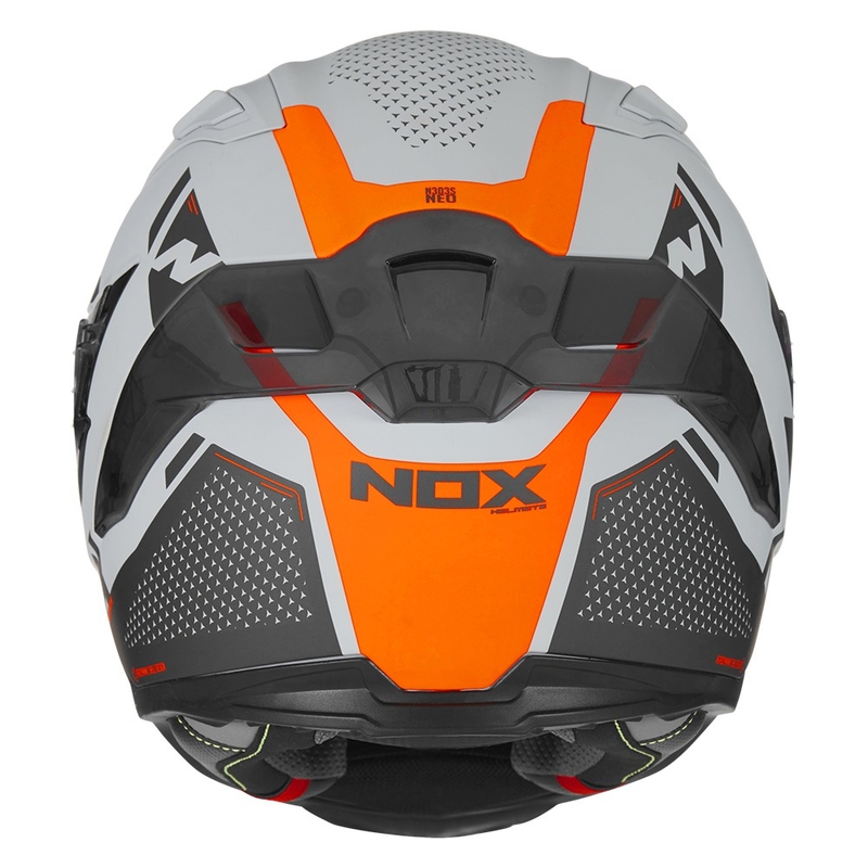 Integralna motociklistička kaciga NOX N303-S Neo sivo-fluo narančasta rasprodaja