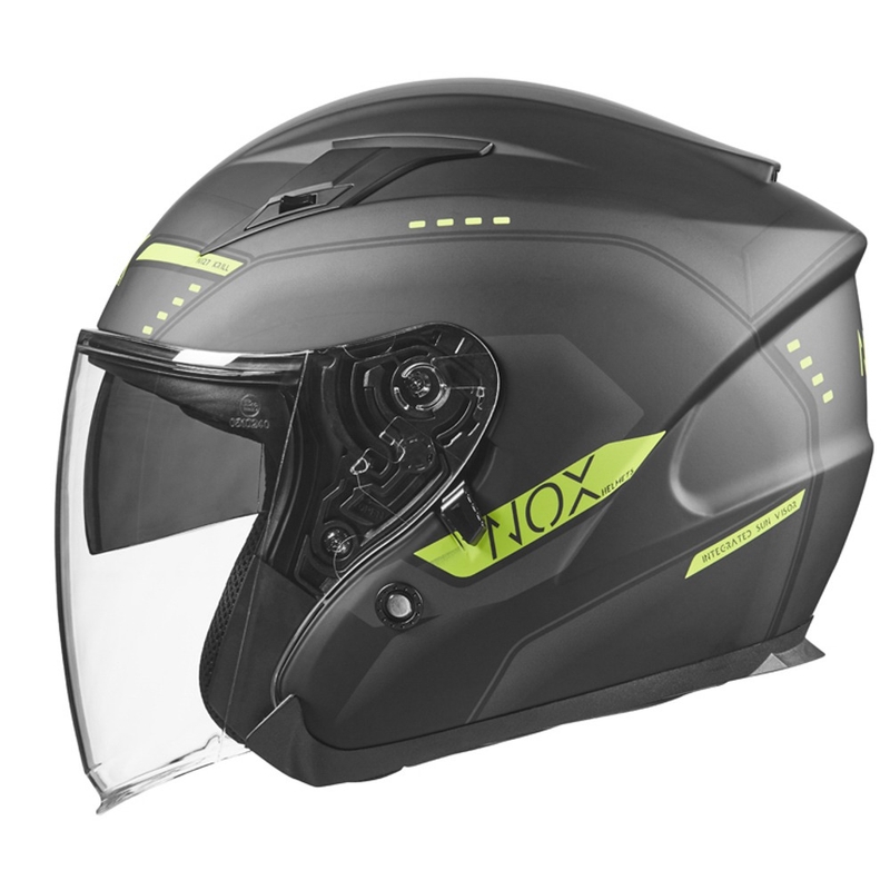 Otvorena motociklistička kaciga NOX N128 Krill black-fluo yellow