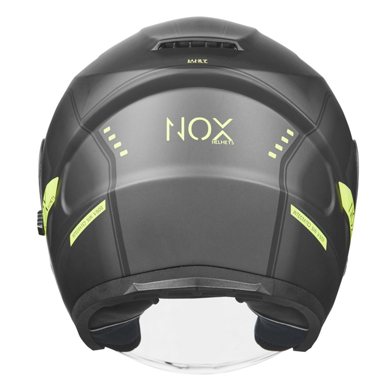 Otvorena motociklistička kaciga NOX N128 Krill black-fluo yellow