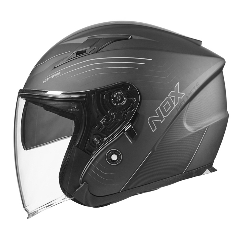 Otvorena motociklistička kaciga NOX N128 Spirit crna-titan