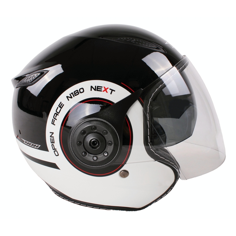 Nox N180 Next Open Face kaciga za skuter crno-bijela rasprodaja