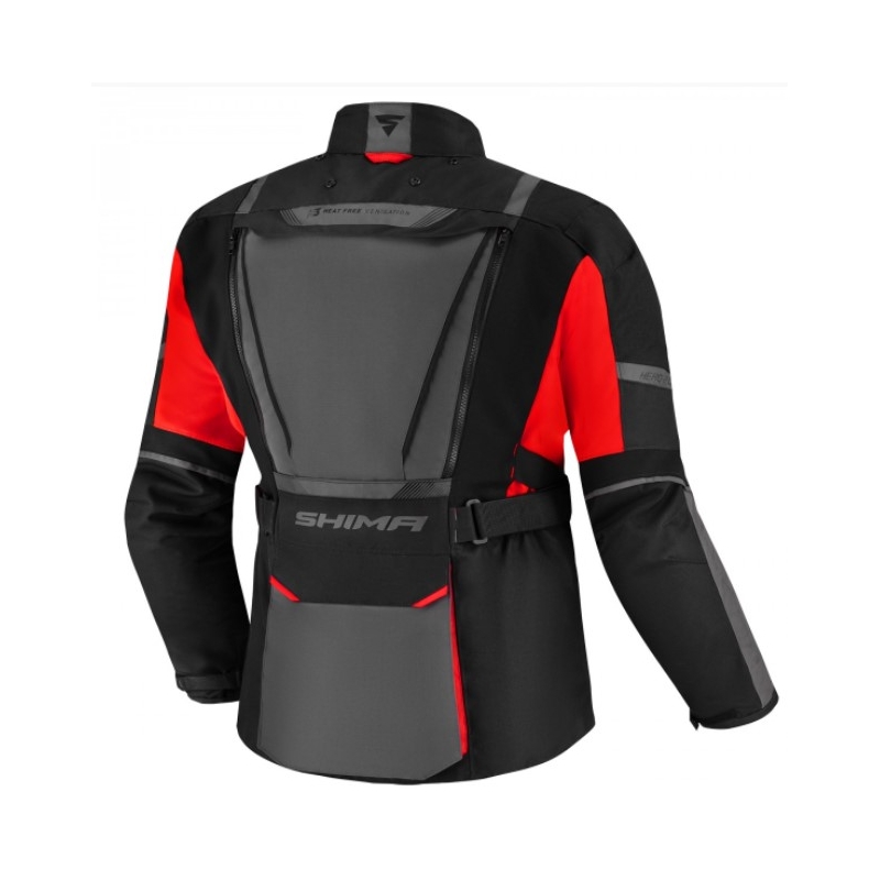Shima Hero 2.0 motoristička jakna crno-sivo-crvena