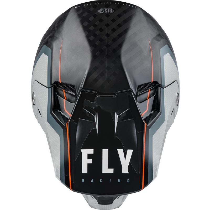 Motocross kaciga FLY Racing Formula Carbon Axon crno-sivo-narančasta