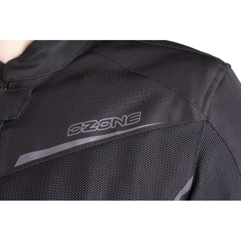 Ženska motoristička jakna Ozone Jet II crna rasprodaja