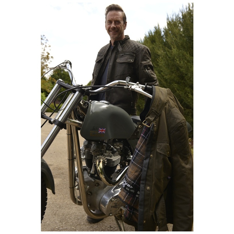 Motociklistička jakna Oxford Hardy Wax tamno zelena rasprodaja