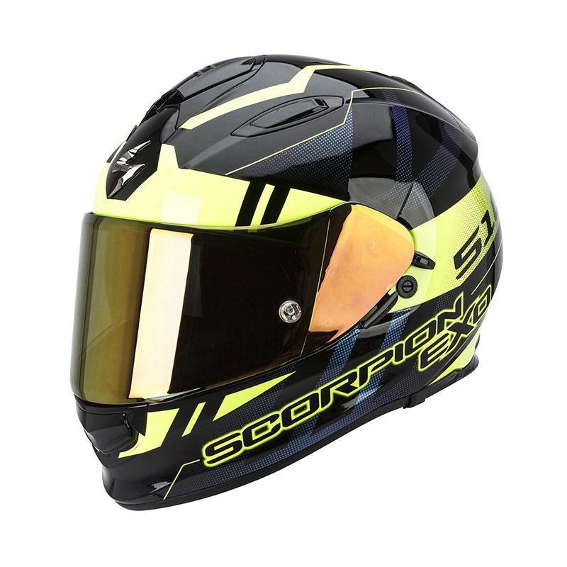 Motoristička integralna kaciga Scorpion EXO-510 Stage crno-žuta rasprodaja