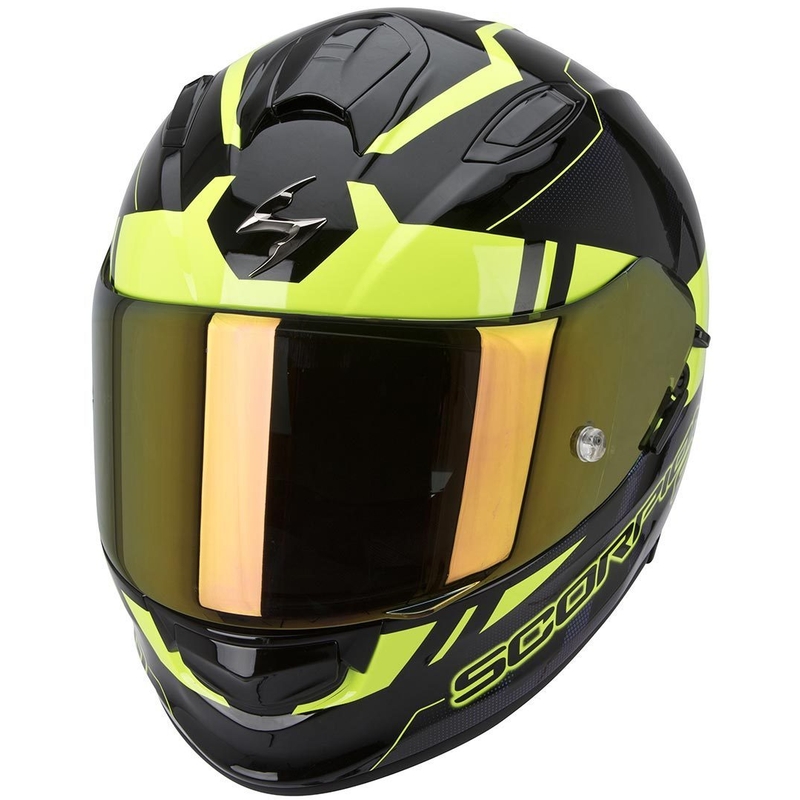Motoristička integralna kaciga Scorpion EXO-510 Stage crno-žuta rasprodaja