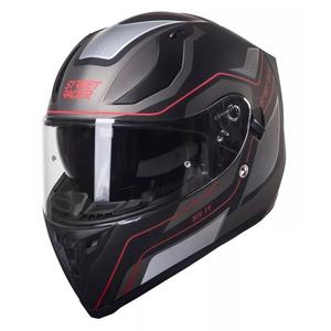 Integralna motociklistička kaciga Street Racer SR I1 crno-sivo-crvena