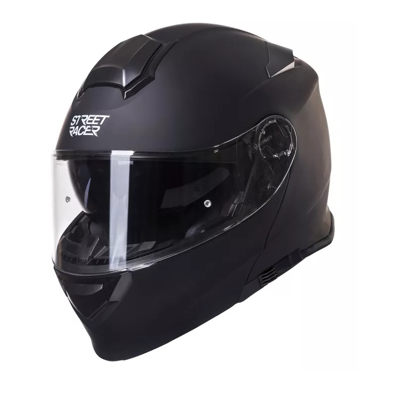 Motociklistička kaciga na preklop Street Racer SR V1 crna mat