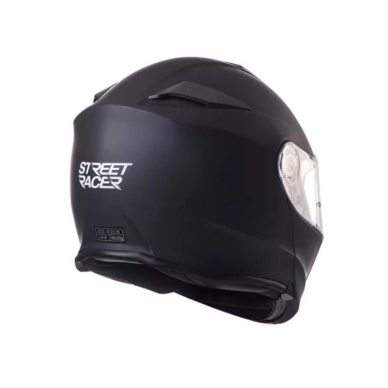 Motociklistička kaciga na preklop Street Racer SR V1 crna mat
