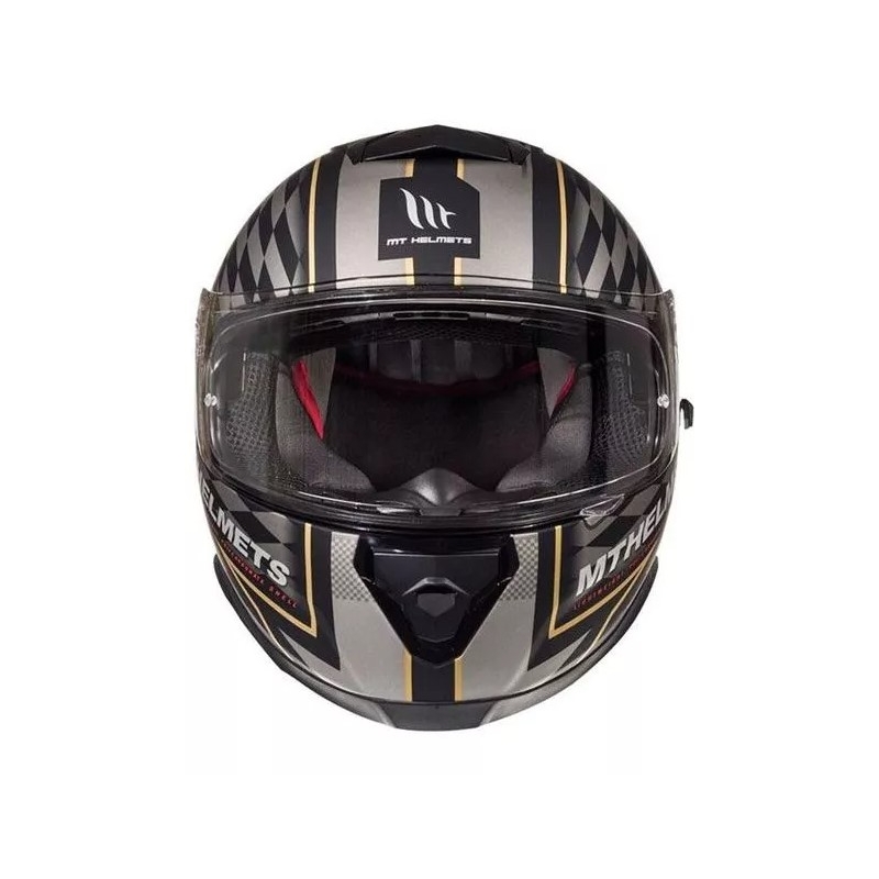 Integralna motociklistička kaciga MT Thunder 3 SV isle of man crno-srebrna rasprodaja