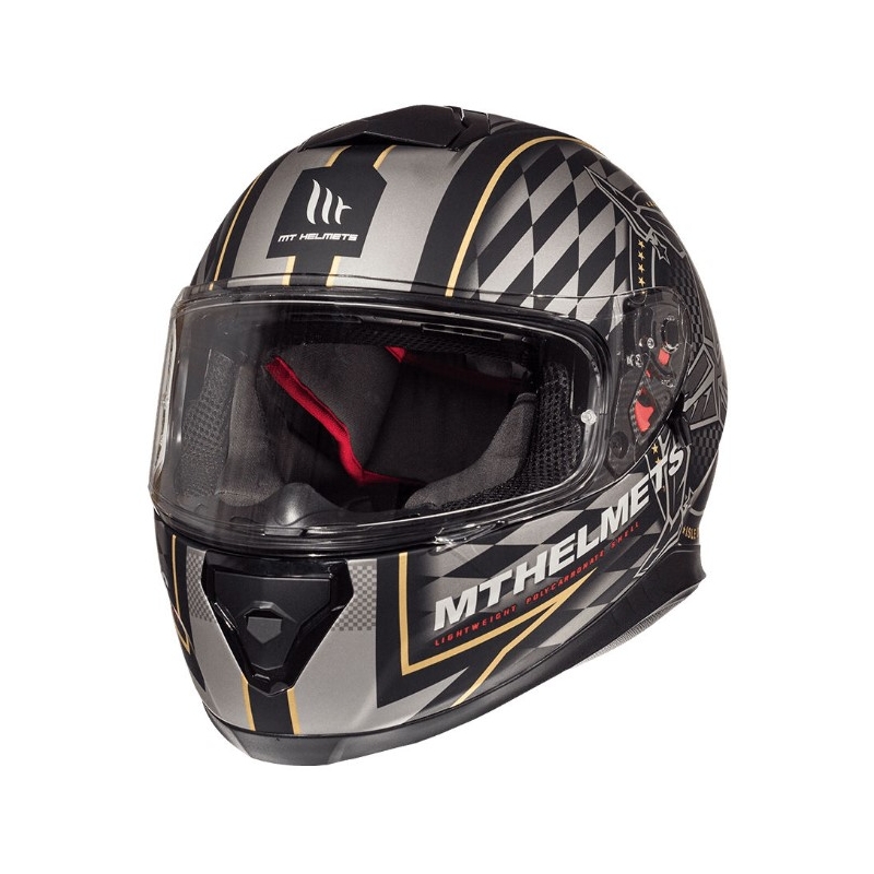 Integralna motociklistička kaciga MT Thunder 3 SV isle of man crno-srebrna rasprodaja