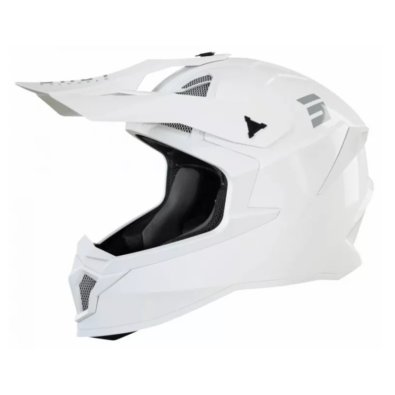 Motocross kaciga Shot Lite Fury Solid 2.0 bijela