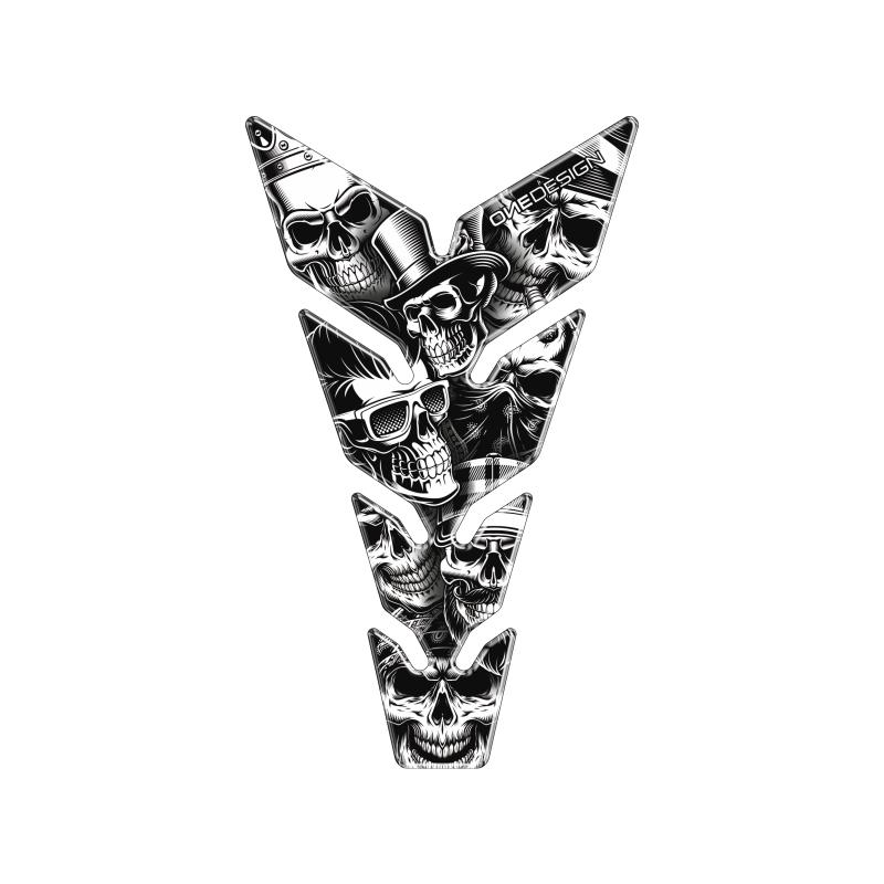 Ispis naljepnice spremnika goriva - Max Skulls1