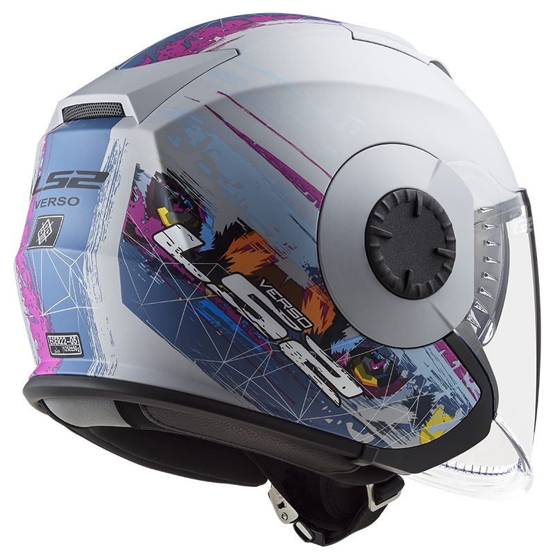 Otvorena motociklistička kaciga LS2 OF570 Verso Spring srebrno plava