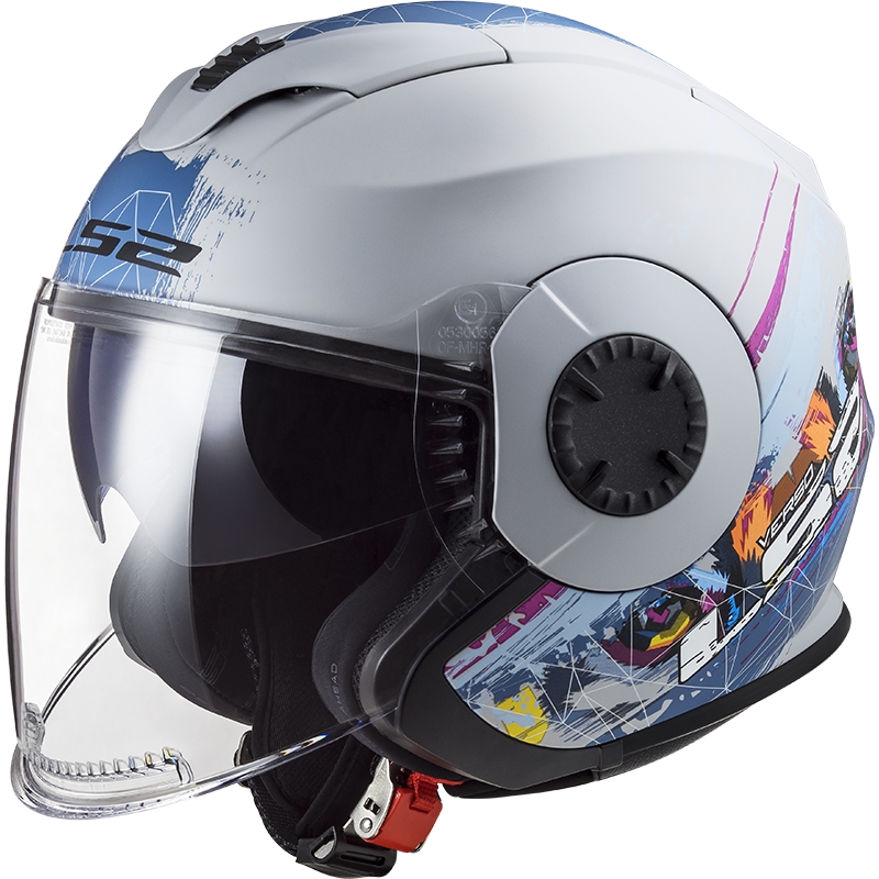 Otvorena motociklistička kaciga LS2 OF570 Verso Spring srebrno plava