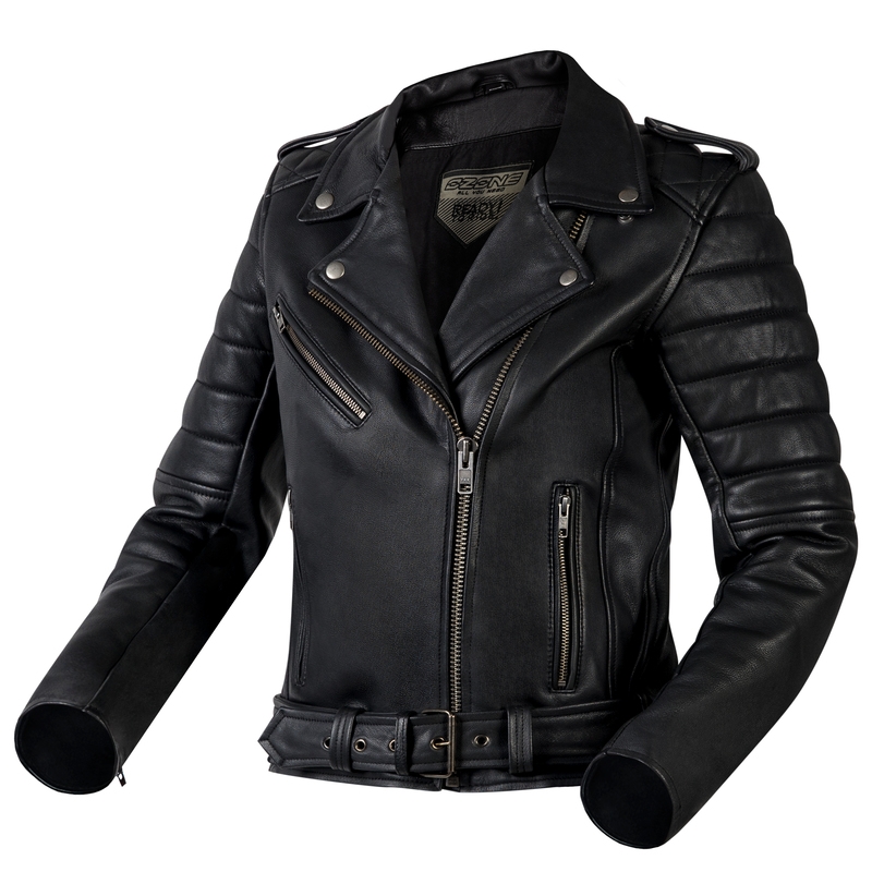 Ženska motoristička jakna Ozone Ramones Modern crna rasprodaja