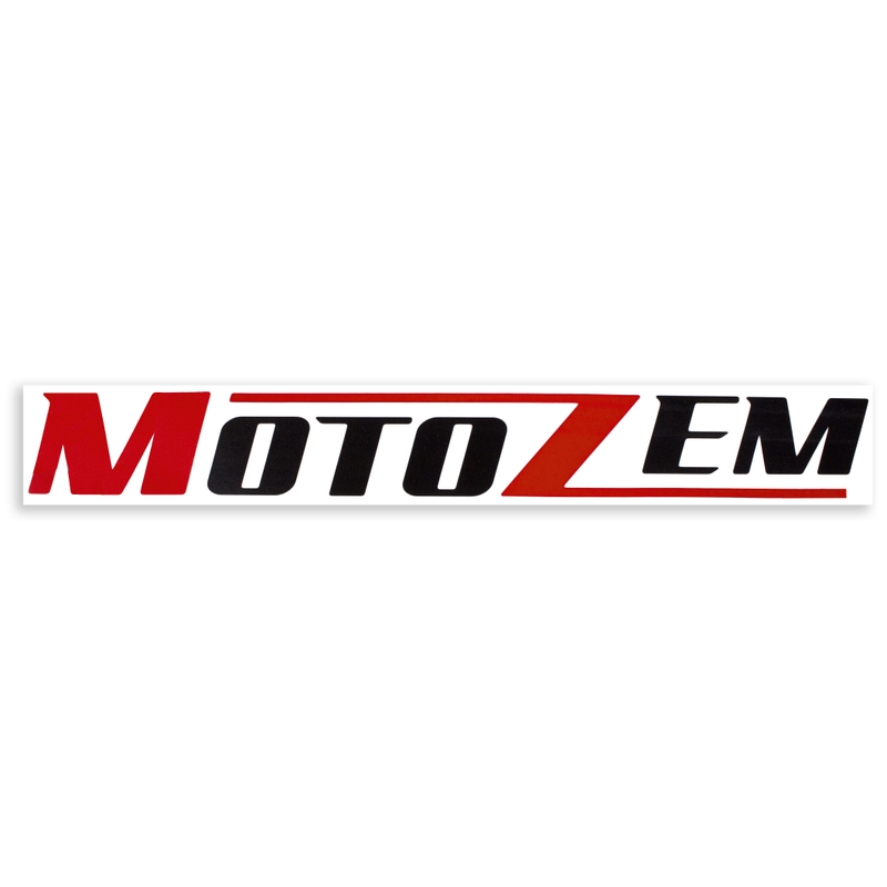 MotoZem logo naljepnica crna