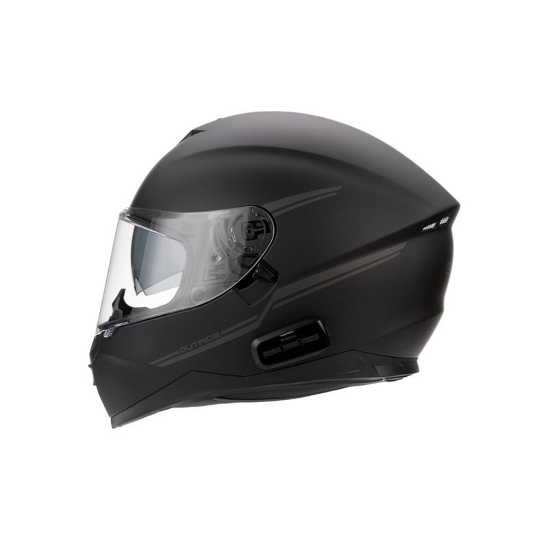 Motociklistička kaciga sa slušalicama SENA Outride crna mat