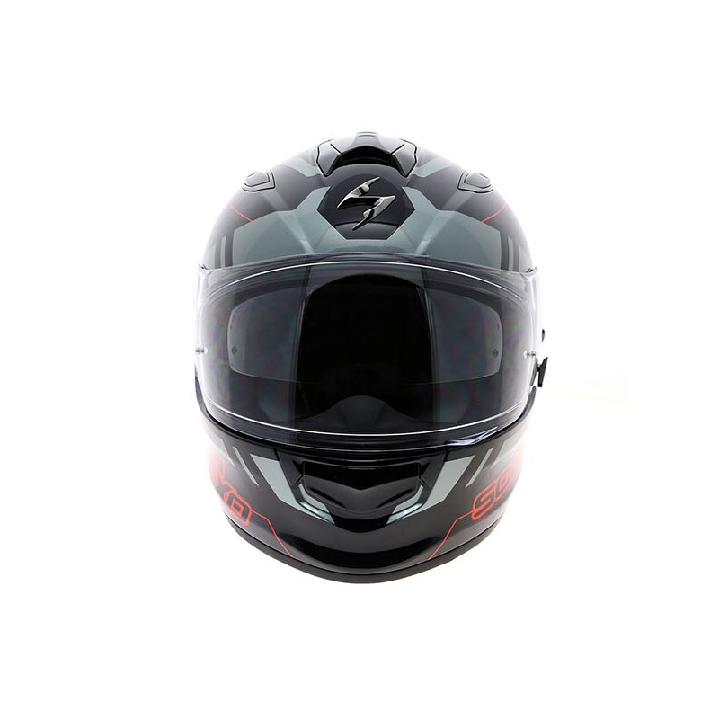Scorpion EXO-510 Stage Full Face kaciga crna-srebrna-crvena rasprodaja