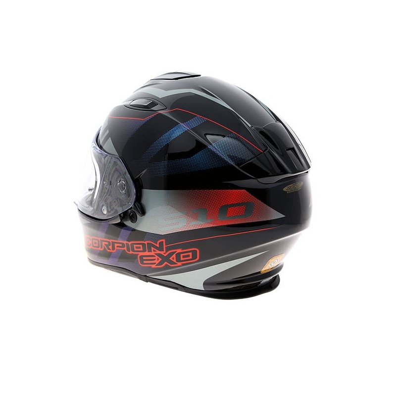 Scorpion EXO-510 Stage Full Face kaciga crna-srebrna-crvena rasprodaja