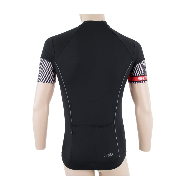 Majica Sensor Race crno-crvena - kratki rukav rasprodaja