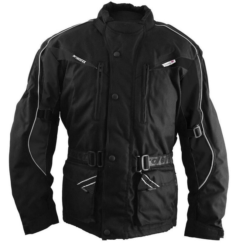 Motociklistička jakna Roleff Cologne crno-tamno siva