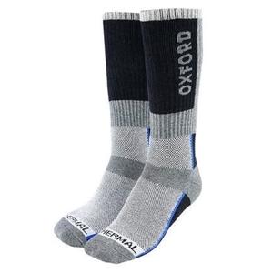 Oxford Thermal sivo-crno-plave čarape
