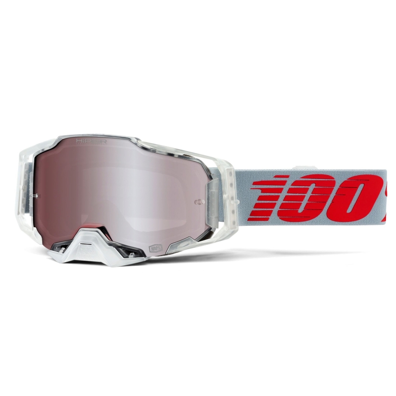 Naočale za motocross 100% ARMEGA X-Ray-Hiper srebrni pleksiglas