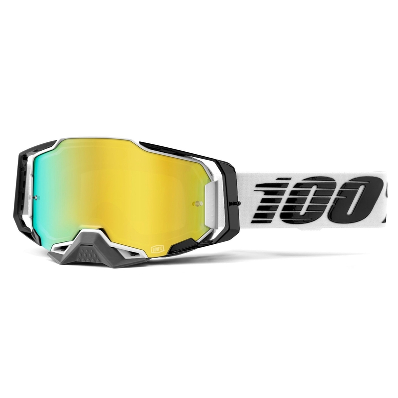 Motocross naočale 100% ARMEGA Atmos ogledalo zlatni pleksiglas
