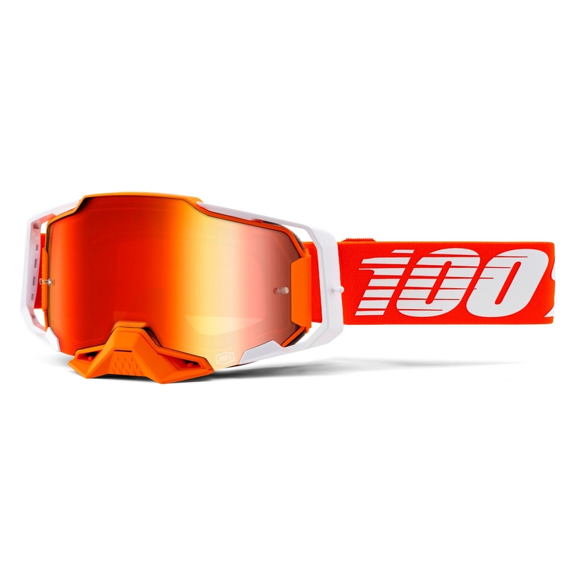 Naočale za motocross 100% ARMEGA Regal Orange (Mirror Red Plexiglas) rasprodaja