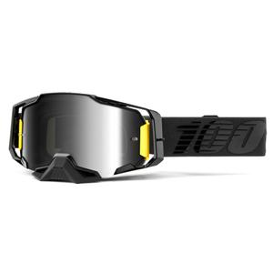 Naočale za motocross 100% ARMEGA Nightfall Black (Mirror Silver Plexiglas)