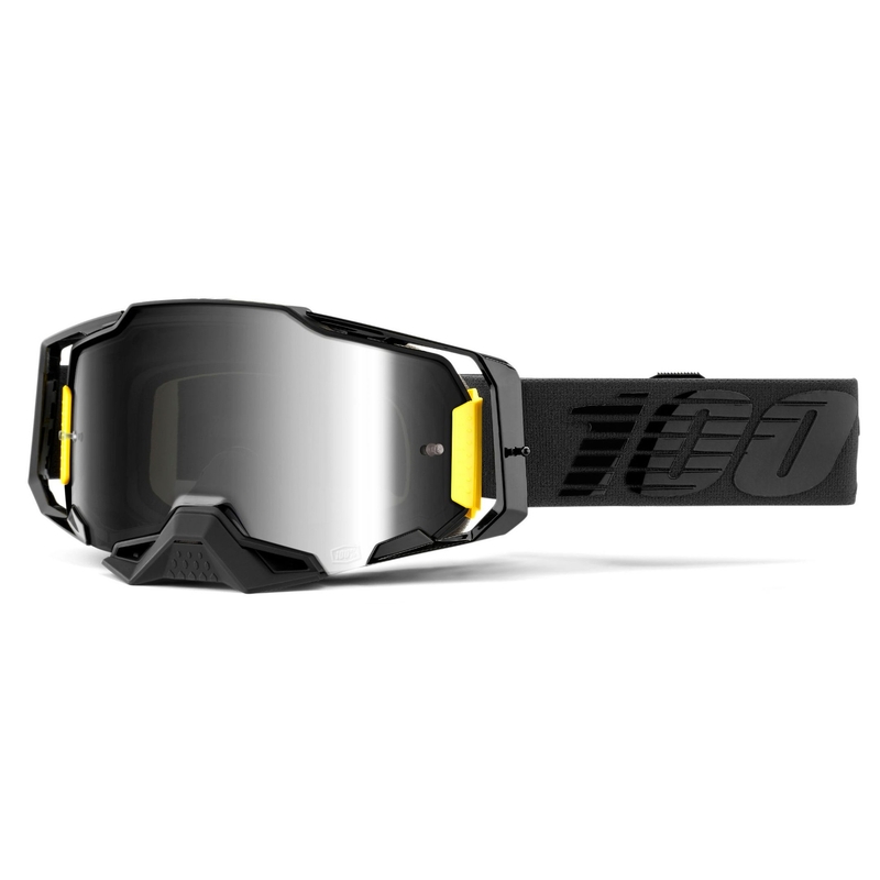 Naočale za motocross 100% ARMEGA Nightfall Black (Mirror Silver Plexiglas) rasprodaja