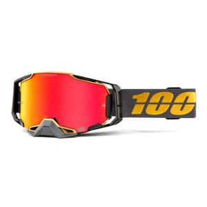 Naočale za motocross 100% ARMEGA Falcon 5 HIPER sive (Red Mirror Plexiglas)