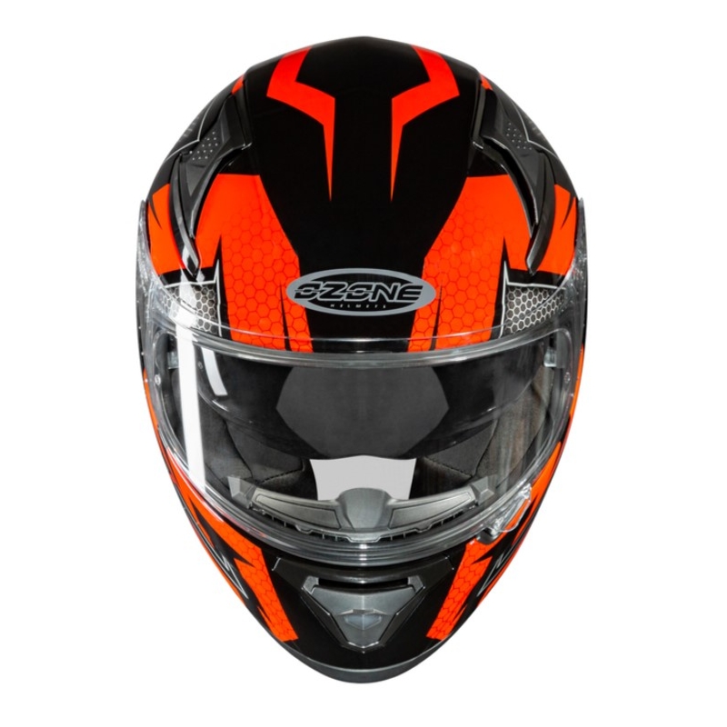 Integralna motociklistička kaciga Ozone Arrow crna-siva-fluo crvena