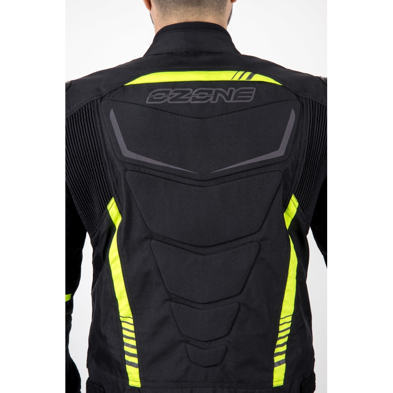Motociklistička jakna Ozone Pulse crno-fluo žuta