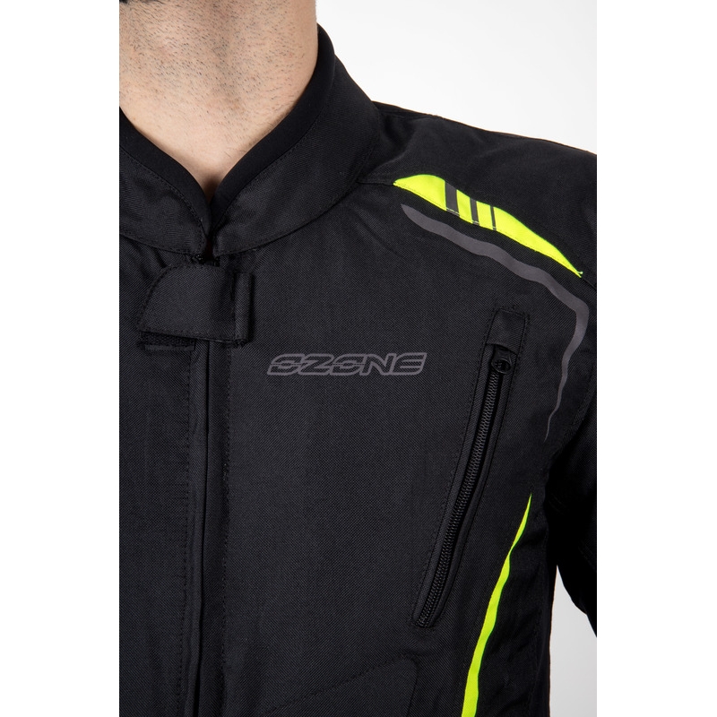 Motociklistička jakna Ozone Pulse crno-fluo žuta