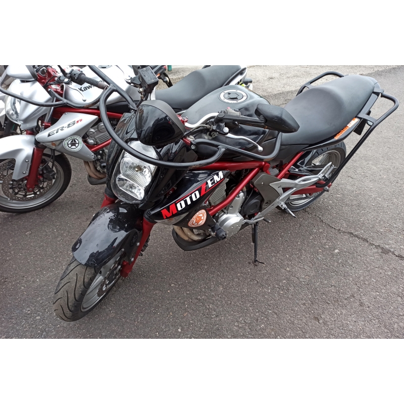 MotoZem logo naljepnica bijela
