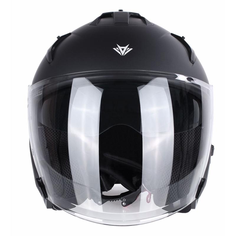 Otvorena motociklistička kaciga RSA Active crna mat - II. kvaliteta