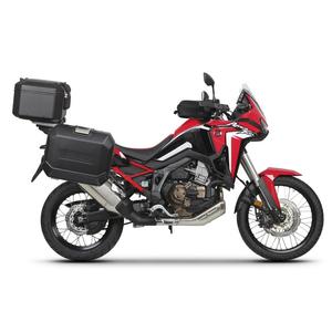 Kompletní sada černých hliníkových kufrů SHAD TERRA BLACK, 37L topcase   36L/47L boční kufry, včetně montážní sady a plotny SHAD HONDA CRF 1100 Africa Twin