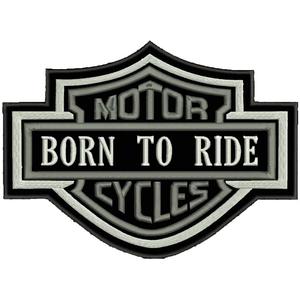 Zakrpa za motocikle siva