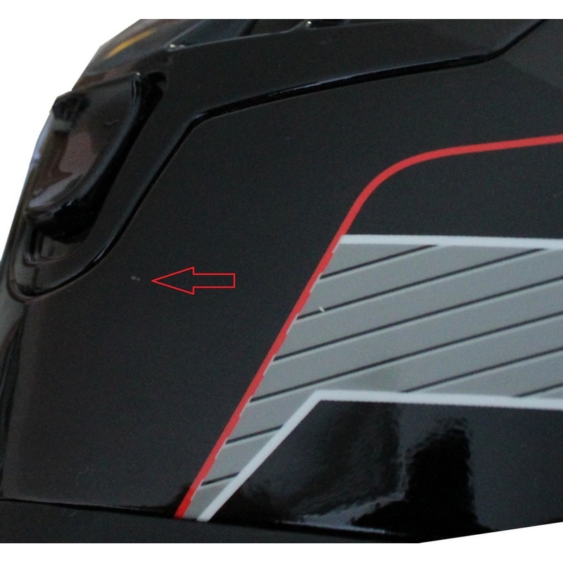 Axxis Debut motoristička kaciga crno-crvena rasprodaja