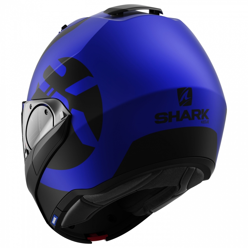 Preklopna kaciga SHARK EVO-ES Kedje crno-plava mat